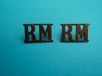 Schouderemblemen RM Royal Mariniers WW 2 Engeland., Verzamelen, Militaria | Algemeen, Ophalen of Verzenden, Landmacht, Engeland