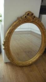 grootte spiegel ovaal met vergulde lijst, Ophalen, Gebruikt, 200 cm of meer, 125 cm of meer