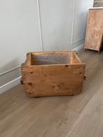 Oude houten kist, Huis en Inrichting, Woonaccessoires | Kisten, Ophalen, Gebruikt, 50 tot 100 cm, Minder dan 50 cm