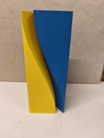 3D geprinte vazen in de kleuren blauw geel, Huis en Inrichting, Woonaccessoires | Vazen, Kunststof, Overige kleuren, Nieuw, Ophalen of Verzenden