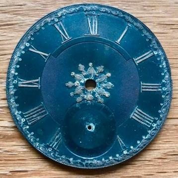 Zilveren wijzerplaat voor Britse zakhorloges beschikbaar voor biedingen