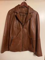 Gerry Weber leer jack cognac 44 xxl, Ophalen of Verzenden, Zo goed als nieuw, Bruin, Jasje
