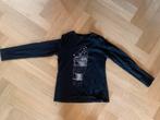 Zwarte longsleve met knoopdetail Name-it maat 146/152, Gebruikt, Meisje, Ophalen of Verzenden, Shirt of Longsleeve