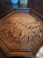Vintage SIC Houten Wanddecoratie - Handgeschilderd, Ophalen of Verzenden, Gebruikt