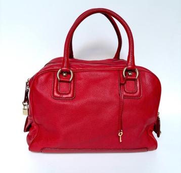 D&G DOLCE & GABBANA LILY GLAM rood groot leer bag tas beschikbaar voor biedingen