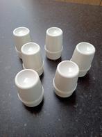Tupperware eierdoppen met (warmhoudt) deksel, Ophalen, Zo goed als nieuw, Wit, Overige typen