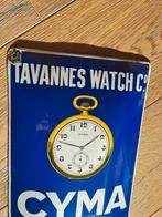 Cyma emaille bord, Ophalen of Verzenden, Zo goed als nieuw, Reclamebord