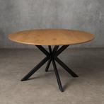 Prachtige ronde eettafel - visgraat, Huis en Inrichting, Tafels | Eettafels, 100 tot 150 cm, -, -, Rond