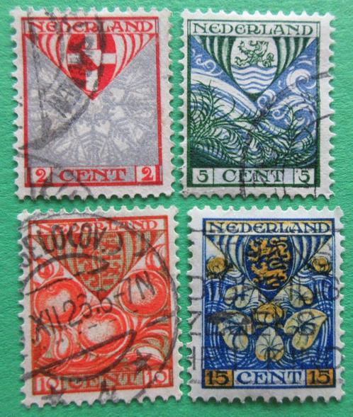 Nederland 3 NVPH 199 - 202 Kinderzegels 1926 gestempeld, Postzegels en Munten, Postzegels | Nederland, Gestempeld, T/m 1940, Verzenden