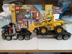 Lego vrachtwagen met trailer en graafmachine, Ophalen of Verzenden, Zo goed als nieuw, Losse stenen, Lego