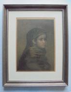 Willem Dooyewaard.1892-1980.Indonesisch meisje.Prachtig!, Antiek en Kunst, Kunst | Schilderijen | Klassiek, Ophalen