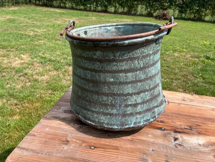 Koperen ketel , 32 diameter, openhaard hout, Antiek en Kunst, Antiek | Koper en Brons, Koper, Ophalen of Verzenden