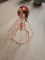 Koperen Diamant Hanglamp, Huis en Inrichting, Ophalen, Gebruikt, 50 tot 75 cm, Metaal