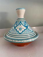 Marokkaanse Tajine Handbeschilderd, Huis en Inrichting, Woonaccessoires | Schalen en Manden, Ophalen, Schaal, Rond, Zo goed als nieuw