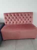 Eettafel bank met wieltjes, Huis en Inrichting, Ophalen, 125 cm of meer, Zo goed als nieuw, Stof