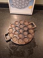 Vintage gietijzeren poffertjeskraam 22 cm, Ophalen of Verzenden, Gebruikt, Gietijzer, Overige typen