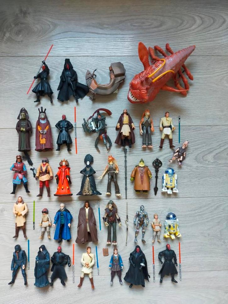Star Wars Episode 1 Phantom Menace figuren, Kinderen en Baby's, Speelgoed | Actiefiguren, Zo goed als nieuw, Ophalen of Verzenden