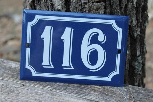 Brocante - Kleine verzameling Franse huisnummers!, Huis en Inrichting, Woonaccessoires | Overige, Gebruikt, Ophalen of Verzenden