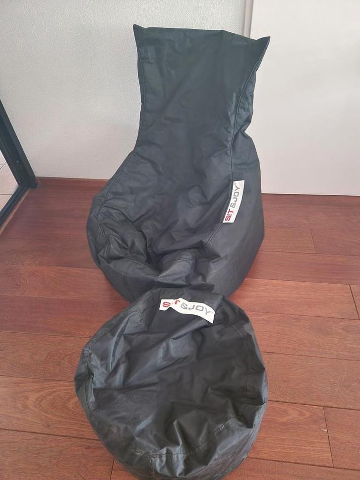 2x Sit & Joy Zitzak + Poef -Setprijs 40 euro!  Alles 70 euro, Huis en Inrichting, Zitzakken, Ophalen