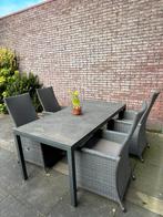 Life Outdoor Living Tuinset - Tafel + verstelbare stoelen, Ophalen, 4 zitplaatsen, Gebruikt, Aluminium