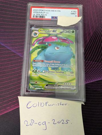 Venusaur ex - # 182 - PSA 9 beschikbaar voor biedingen