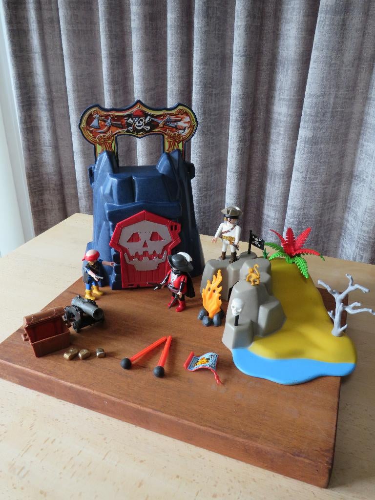 Playmobil Piraten toren – 4776 & extra s, meeneem piratenset, Ophalen of Verzenden, Zo goed als nieuw, Complete set