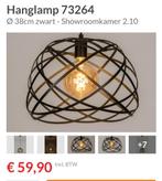 2x Rietveld moderne metalen hanglamp, Ophalen, Zo goed als nieuw, Rond, 25 tot 50 cm