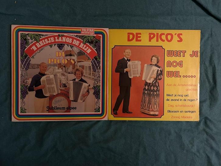 2 LP's De Pico's (ook per stuk te koop), Cd's en Dvd's, Vinyl | Nederlandstalig, Gebruikt, Levenslied of Smartlap, 12 inch, Ophalen of Verzenden