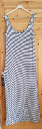 Leuke maxi jurk Sandwich, dunne katoen 100%, mt L, Maat 38/40 (M), Blauw, Nieuw, Ophalen of Verzenden