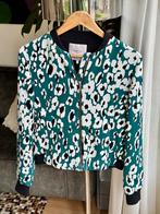 Zara dames bomberjack maat S luipaardprint turquoise zwart, Zara, Ophalen of Verzenden, Zo goed als nieuw, Maat 36 (S)