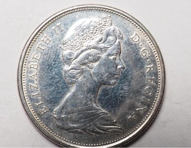Canadese 50 Cent 1965 (zilver) SPOTPRIJS, Postzegels en Munten, Munten | Amerika, Losse munt, Noord-Amerika, Zilver, Verzenden