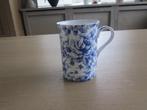 Kirsty Jayne China witte mok blauwe bloemen D7,5 H10cm, Overige typen, Ophalen of Verzenden, Zo goed als nieuw, Effen