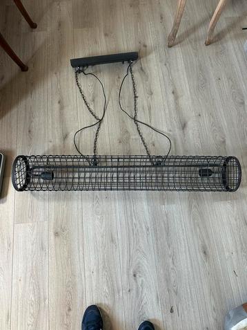 Industriële hanglamp met 4 lichtbronnen