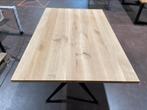 Eiken tafel 200x130cm, 200 cm of meer, 50 tot 100 cm, Nieuw, Ophalen