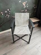 Mooie grijze regiseurs stoel inklapbaar, Huis en Inrichting, Stoelen, Gebruikt, Ophalen, Hout, Eén