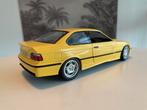 Gele BMW M3 E36 1:18, Hobby en Vrije tijd, Modelauto's | 1:18, Verzenden, Zo goed als nieuw, Auto, UT Models
