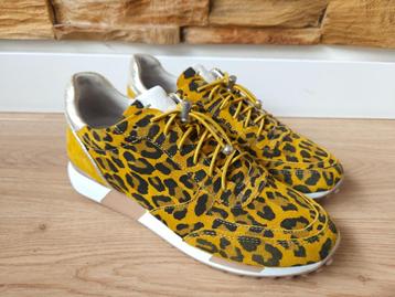 Via Vai sneakers luipaard ZGAN! maat 40 geel luipaard Viavai beschikbaar voor biedingen