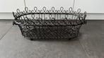 Ijzeren Mand, donkerbruin, Huis en Inrichting, Woonaccessoires | Schalen en Manden, Ophalen of Verzenden, Zo goed als nieuw, Rechthoekig