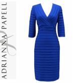 Adrianna Papell prachtige blauwe stretch jurk mt 38 KOOPJE