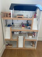 Houten Poppenhuis XL – Petite Amelie plus vele extra’s, Kinderen en Baby's, Ophalen, Zo goed als nieuw, Poppenhuis
