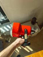 Leuke Oranje Vintage Lamp, Huis en Inrichting, Lampen | Vloerlampen, Gebruikt, Vintage, Ophalen of Verzenden, Glas