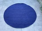 vloerkleed Brink en Campman Ripple 100 % wol 200 cm rond, Blauw, 150 tot 200 cm, Rond, Info@brinkandcampman.com