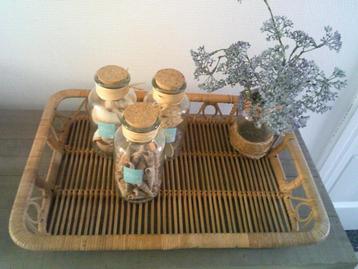 VINTAGE rotan dienblad ca.46x31cm beschikbaar voor biedingen