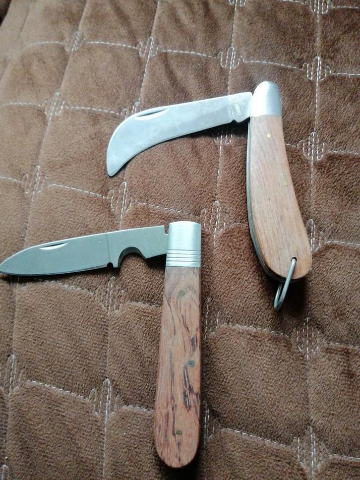 Hout handvatten Zakmessen Set, Tuin en Terras, Hand-tuingereedschap, Gebruikt, Overige soorten, Ophalen of Verzenden