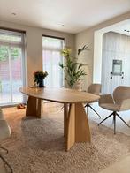Deens ovaal eikenhouten eettafel van Table du Sud, Huis en Inrichting, Tafels | Eettafels, Ophalen, 100 tot 150 cm, Eikenhout