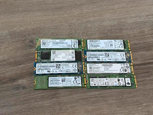 8x Samsung 256GB SATA M.2 SSD (prijs per stuk), Computers en Software, Harde schijven, Zo goed als nieuw, Laptop, Intern, SSD