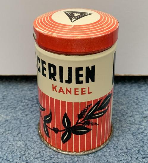 SPAR Supermarkt ca 1950 KANEEL Specerijen 50 gram busje, Verzamelen, Blikken, Gebruikt, Overige, Overige merken, Ophalen of Verzenden