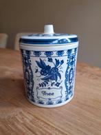 Delft blauw potje voor thee handgeschilderd, Antiek en Kunst, Ophalen of Verzenden