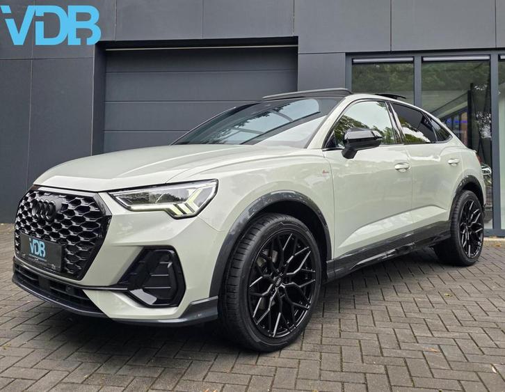 Audi Q3 Sportback 35 TFSI S-Line BLACK STYLE TAUSSILVER PANO, Auto's, Audi, Bedrijf, Te koop, Q3, ABS, Achteruitrijcamera, Airbags