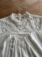 Blouse roomwit creme kant a lijn maat 40 zgan, Ophalen of Verzenden, Zo goed als nieuw, Maat 38/40 (M), Wit